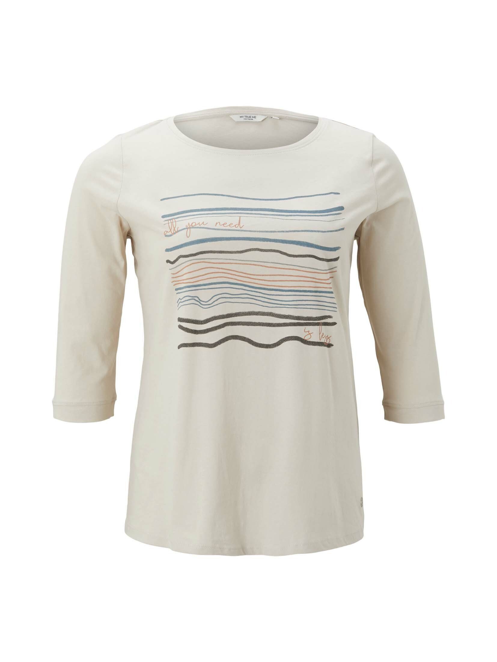 T-Shirt T-Shirt TAILOR aus cold Plus Bio-Baumwolle - PLUS beige TOM