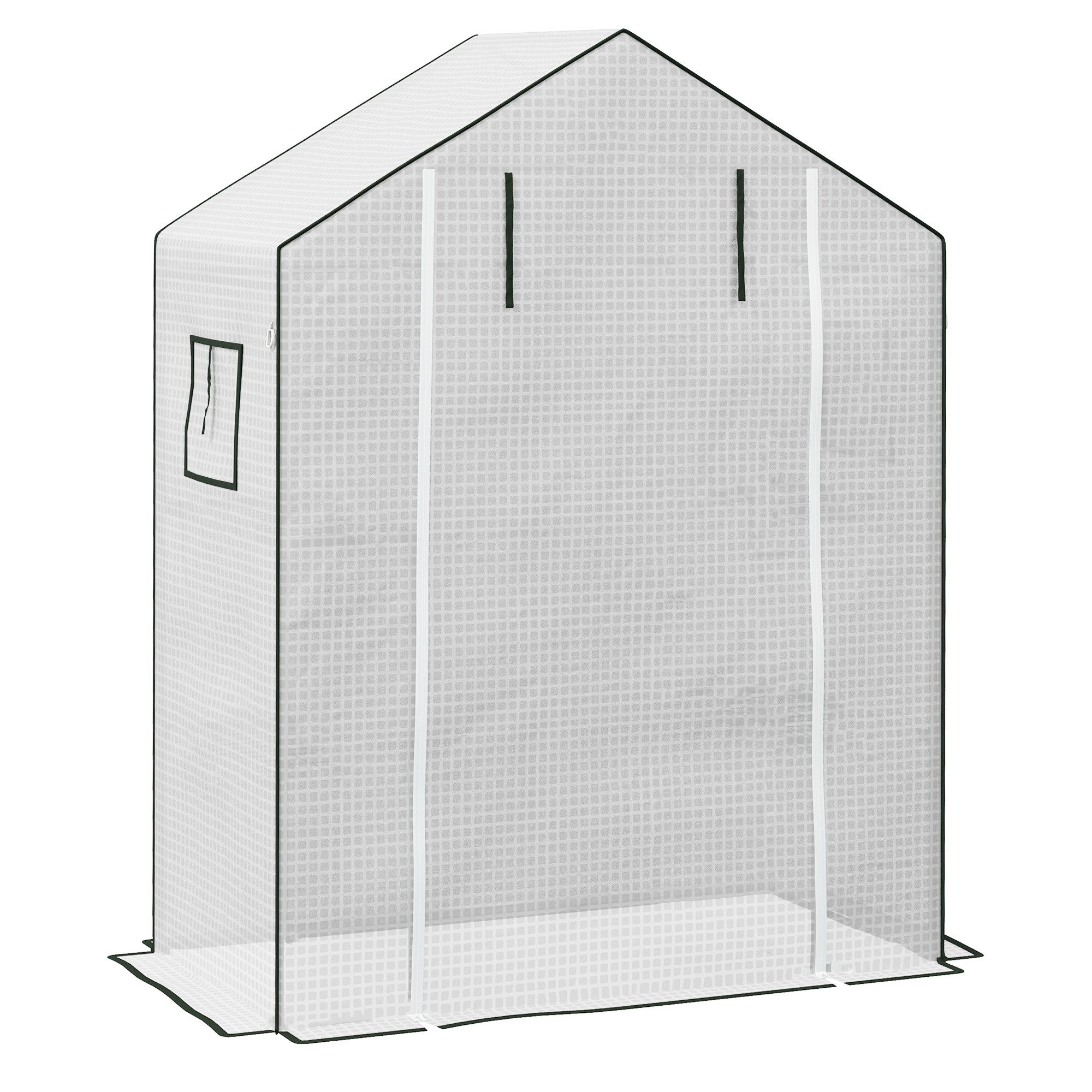 Outsunny Foliengewächshaus mit UV-Schutz, Rolltür, Seitenfenster, günstig online kaufen