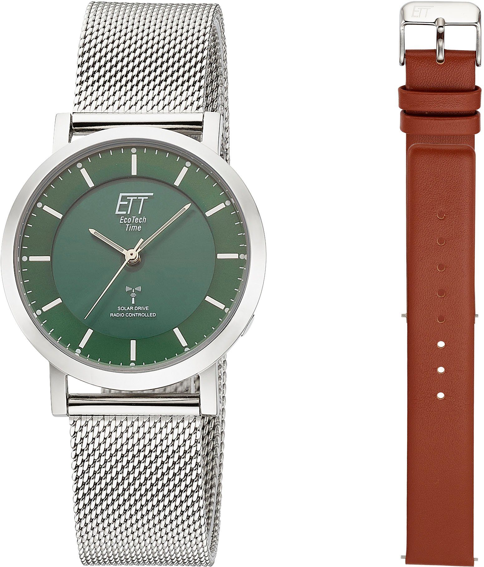 ETT Funkuhr Atacama ELS-11618-81MS, (Set, 2-tlg., mit Wechselband), Armband günstig online kaufen