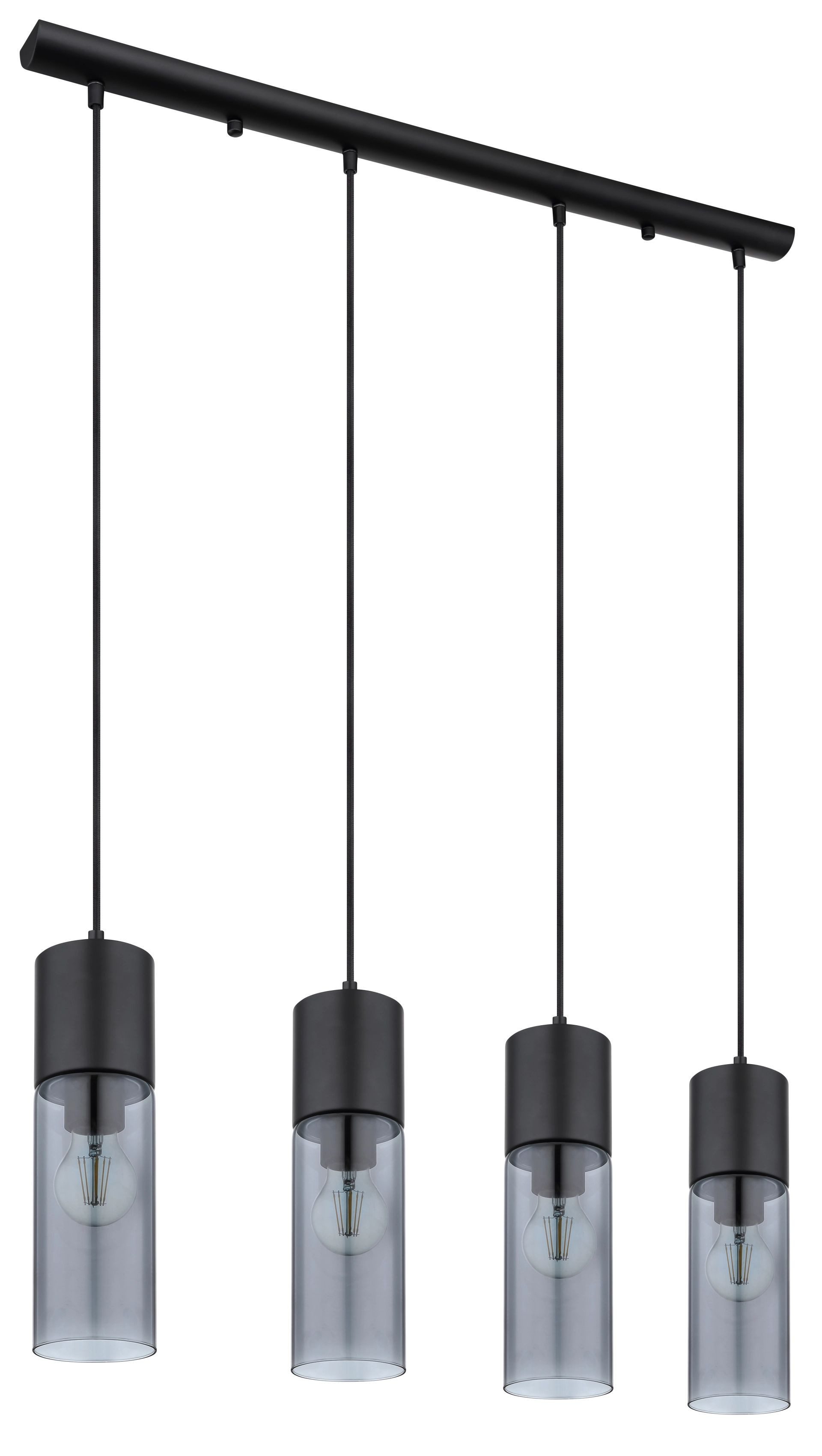 GLOBO LIGHTING Pendelleuchte ANNIKA, ohne Leuchtmittel, Höhe kürzbar, Glas, Essbereich, Wohnzimmer