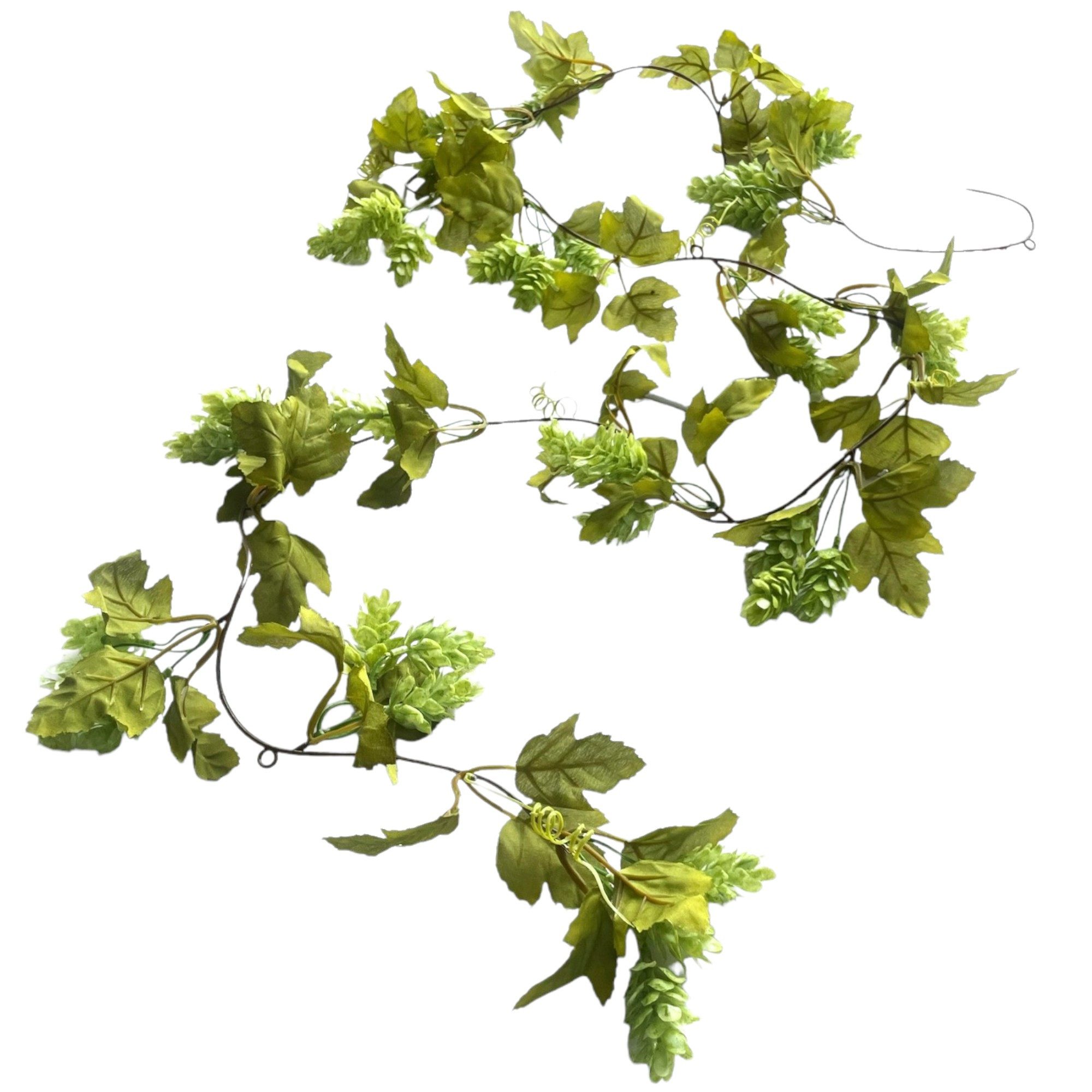 Kunstgirlande Künstliche HOPFENGIRLANDE ca. 180cm. Hopfen Trieb Ranke. Grün, naninoa GmbH, Höhe 180.00 cm
