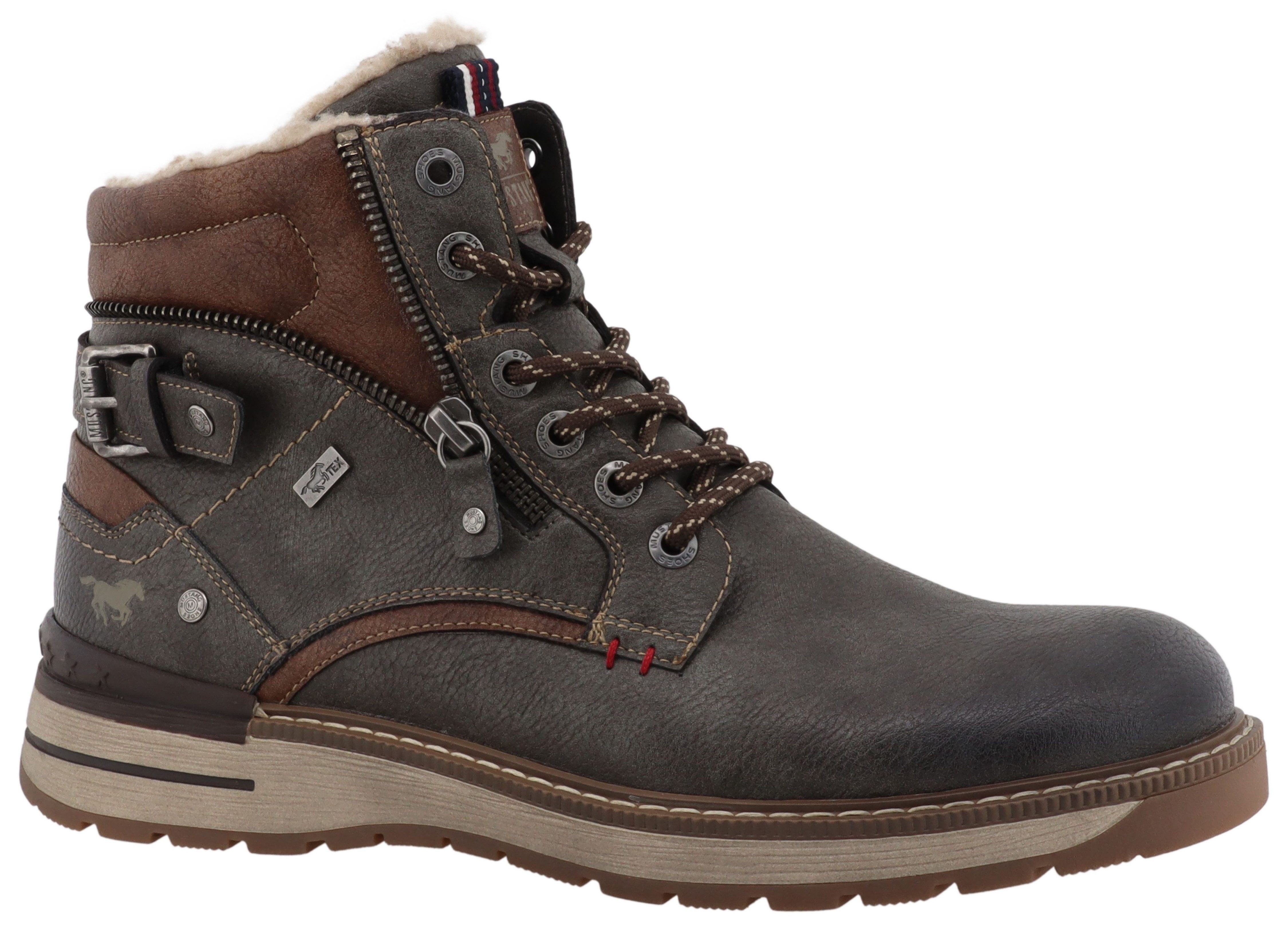 Mustang Shoes Maril Winterboots Workerboots, Schnürboots günstig online kaufen