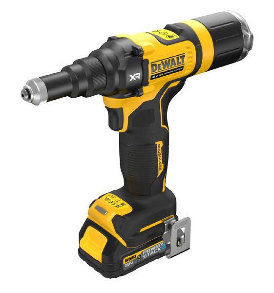 DeWalt Akku-Multifunktionswerkzeug DEWALT Akku-Nietzange 18V DCF403E1GT 10kN 25mm POWERSTACK GFN TSTAK