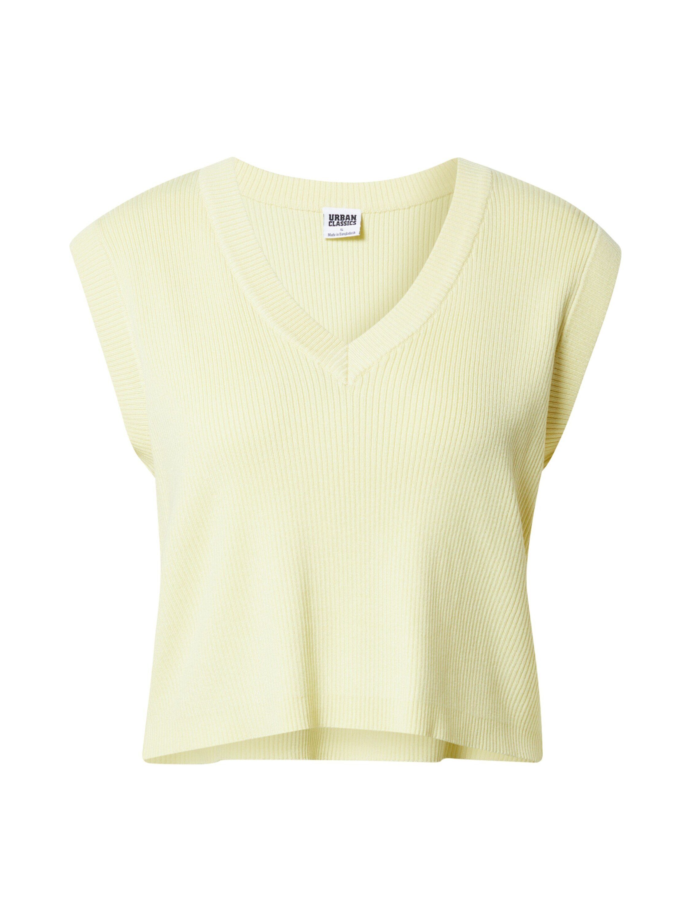 URBAN CLASSICS Stricktop Plain/ohne Details Gelb