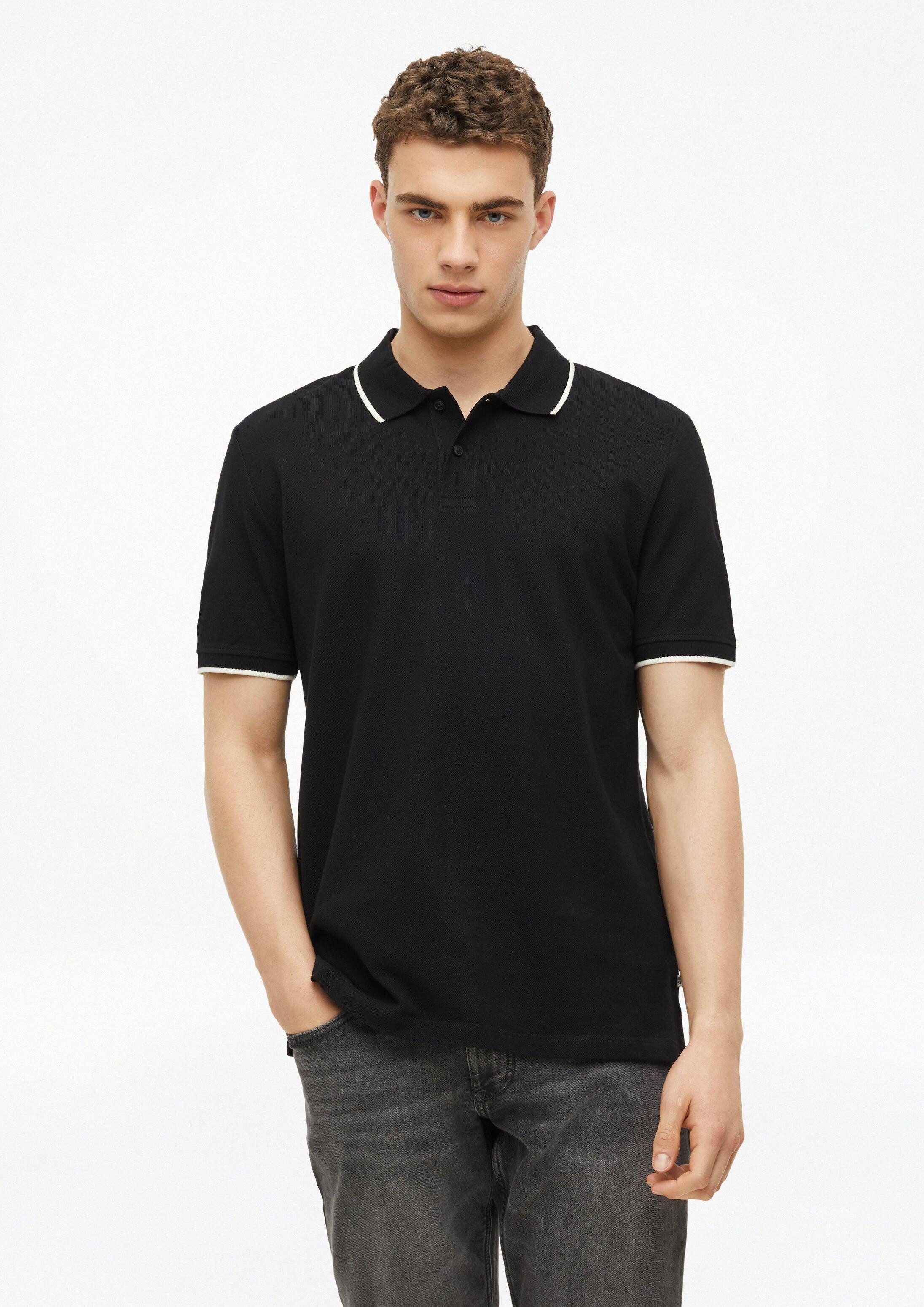 s.Oliver Kurzarmshirt Polo-Shirt Piqué-Poloshirt mit Kontrast-Details