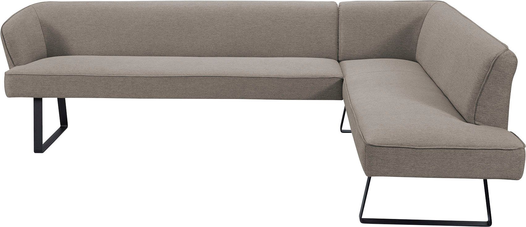 exxpo - sofa fashion in mit verschiedenen Metallfüßen, Eckbank Americano, und Keder Bezug Qualitäten
