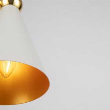 Maytoni Wandleuchte Wandleuchte Vesper in Weiß und Gold E14 2-flammig, keine Angabe, Leuchtmittel enthalten: Nein, warmweiss, Wandleuchte, Wandlampe, Wandlicht