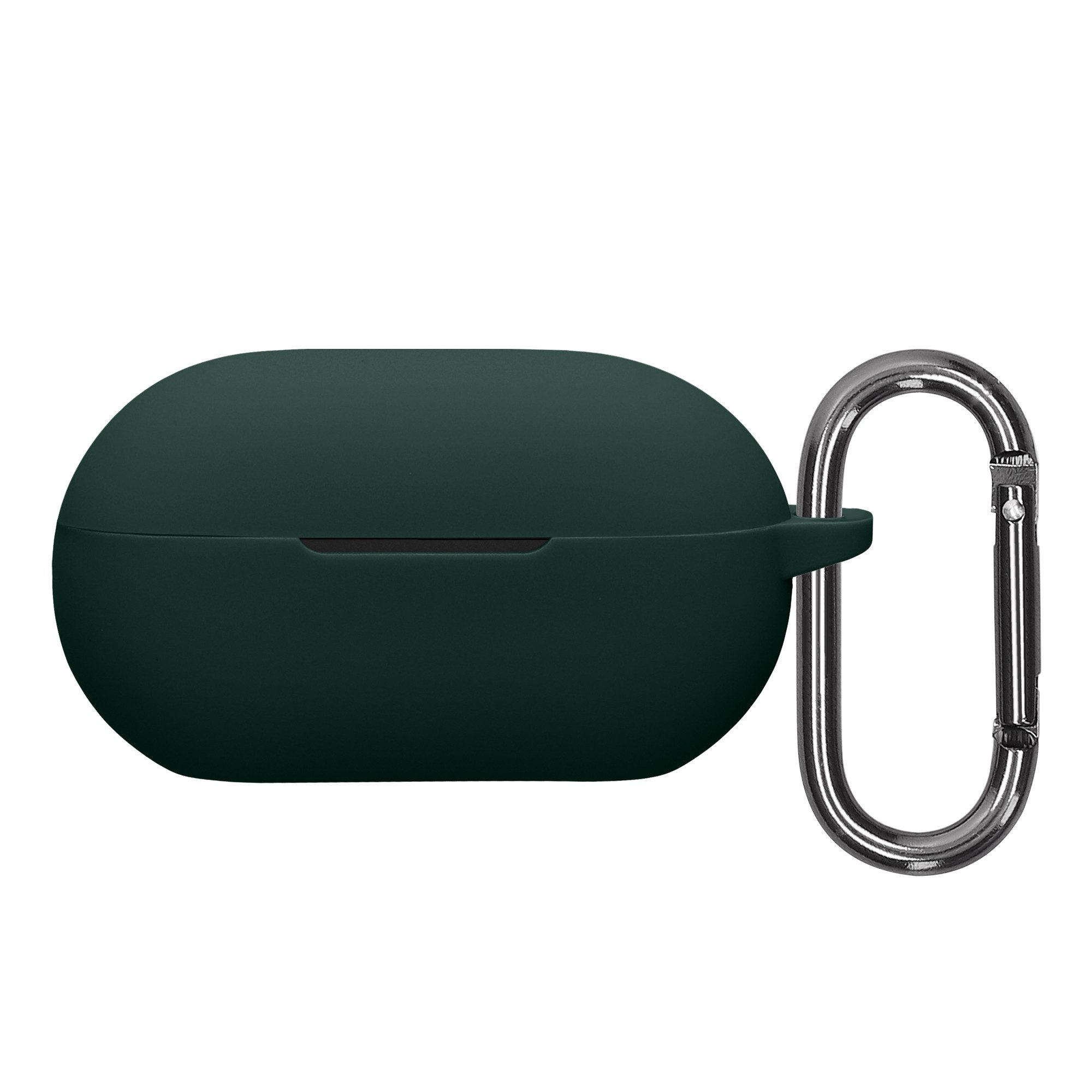 kwmobile Kopfhörer-Schutzhülle Schutzhülle für Beats Solo Buds Hülle, TPU Silikon Case für Kopfhörer Ladecase stoßfestes Cover mit Karabiner