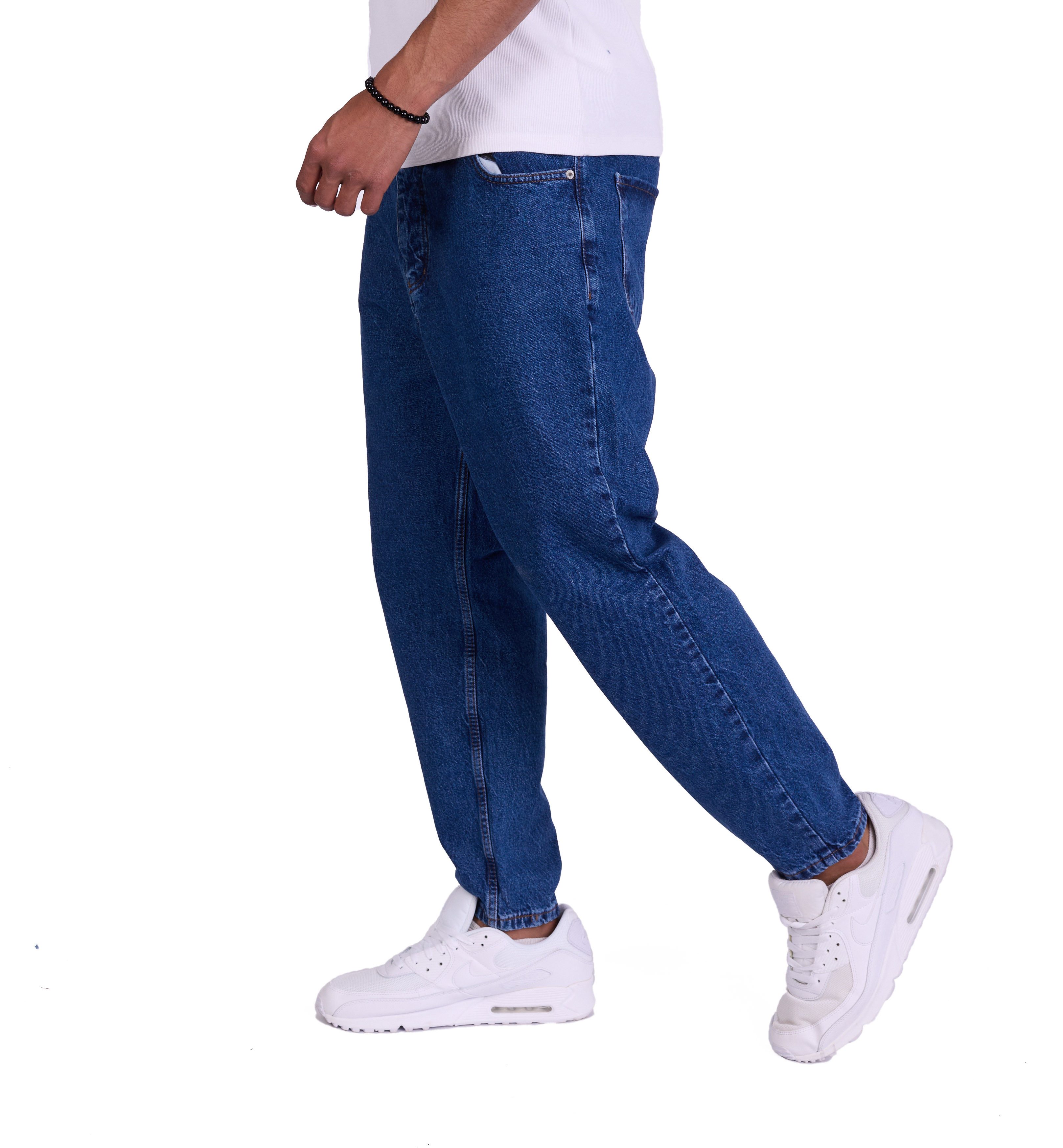 Denim Distriqt Boyfriend-Jeans Basic bequeme Herren Boyfriend Jeans Blau W3 günstig online kaufen
