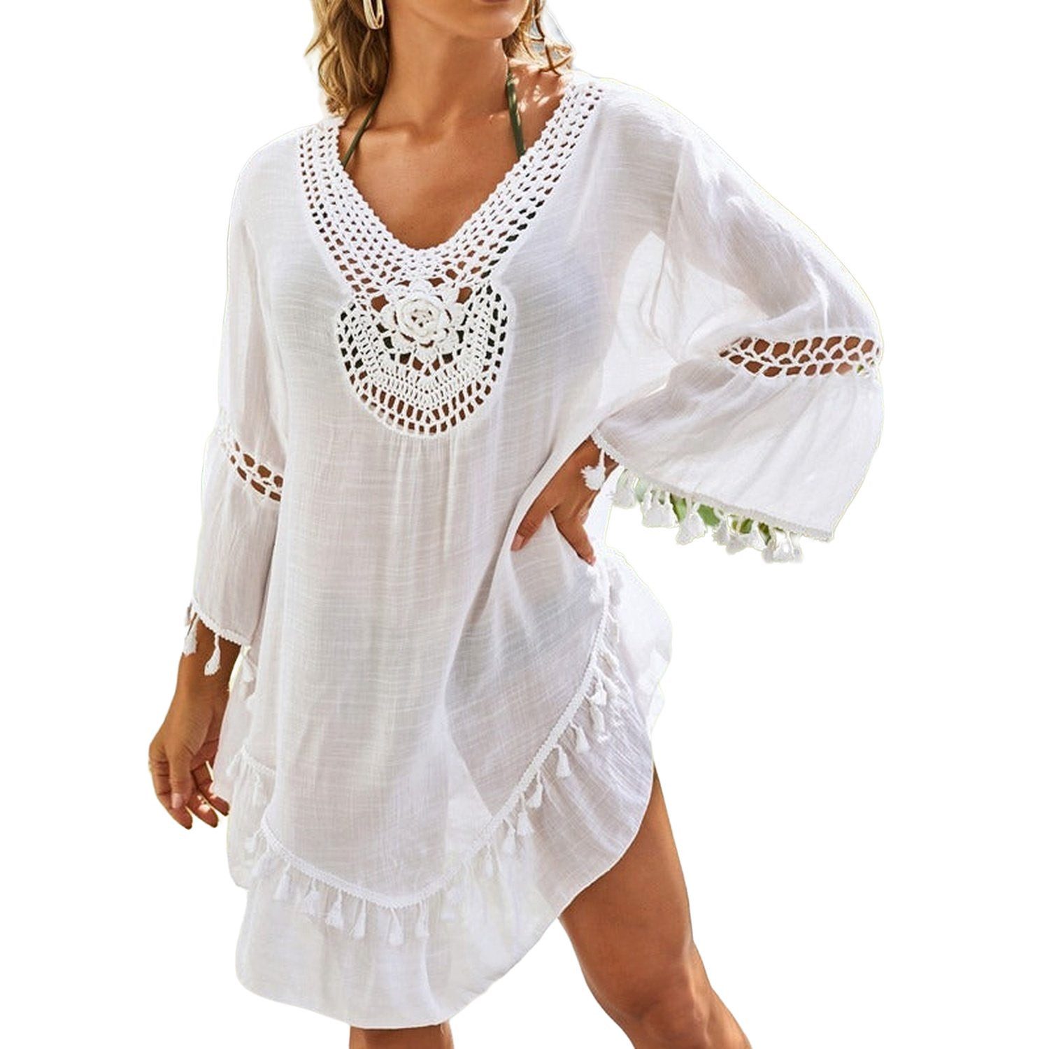 AUKUU Strandkleid Leichter und atmungsaktiver Strandüberwurf günstig online kaufen