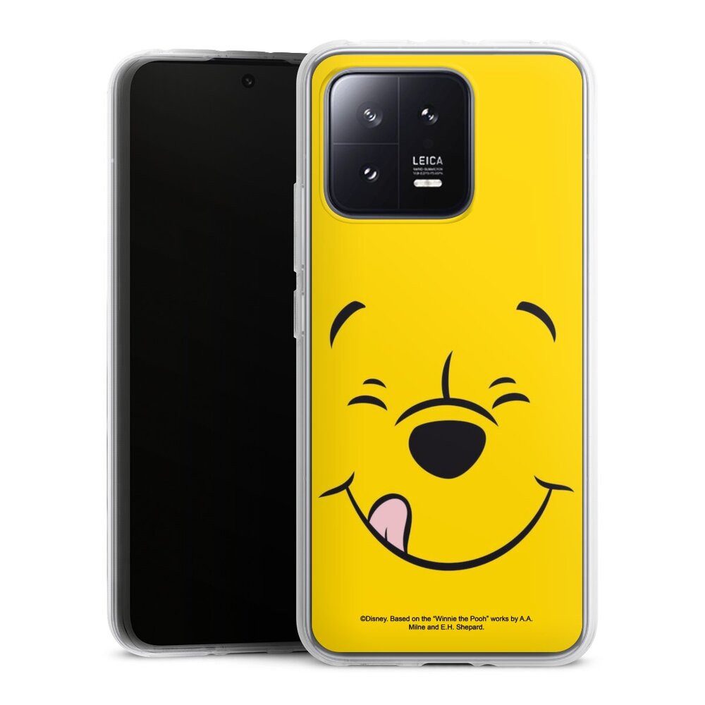 DeinDesign Handyhülle Winnie Puuh Offizielles Lizenzprodukt Disney Puuh Closeup, Xiaomi 13 Silikon Hülle Bumper Case Handy Schutzhülle Smartphone Cover