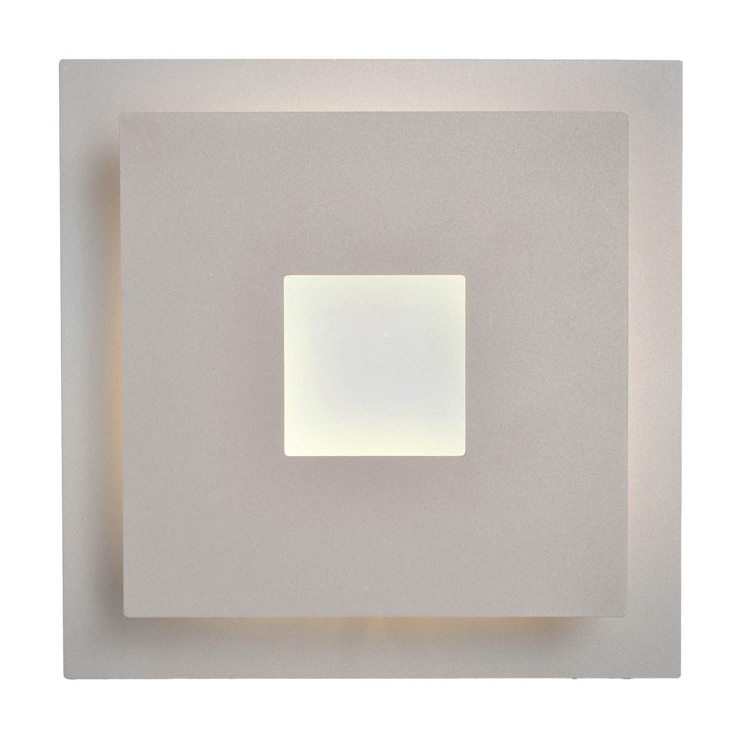 casa NOVA LED Wandleuchte FLARI, Sandfarben, Metall, Verstellbar, LED fest integriert, Extra-Warmweiß, B 18 x H 6 x T 18 cm