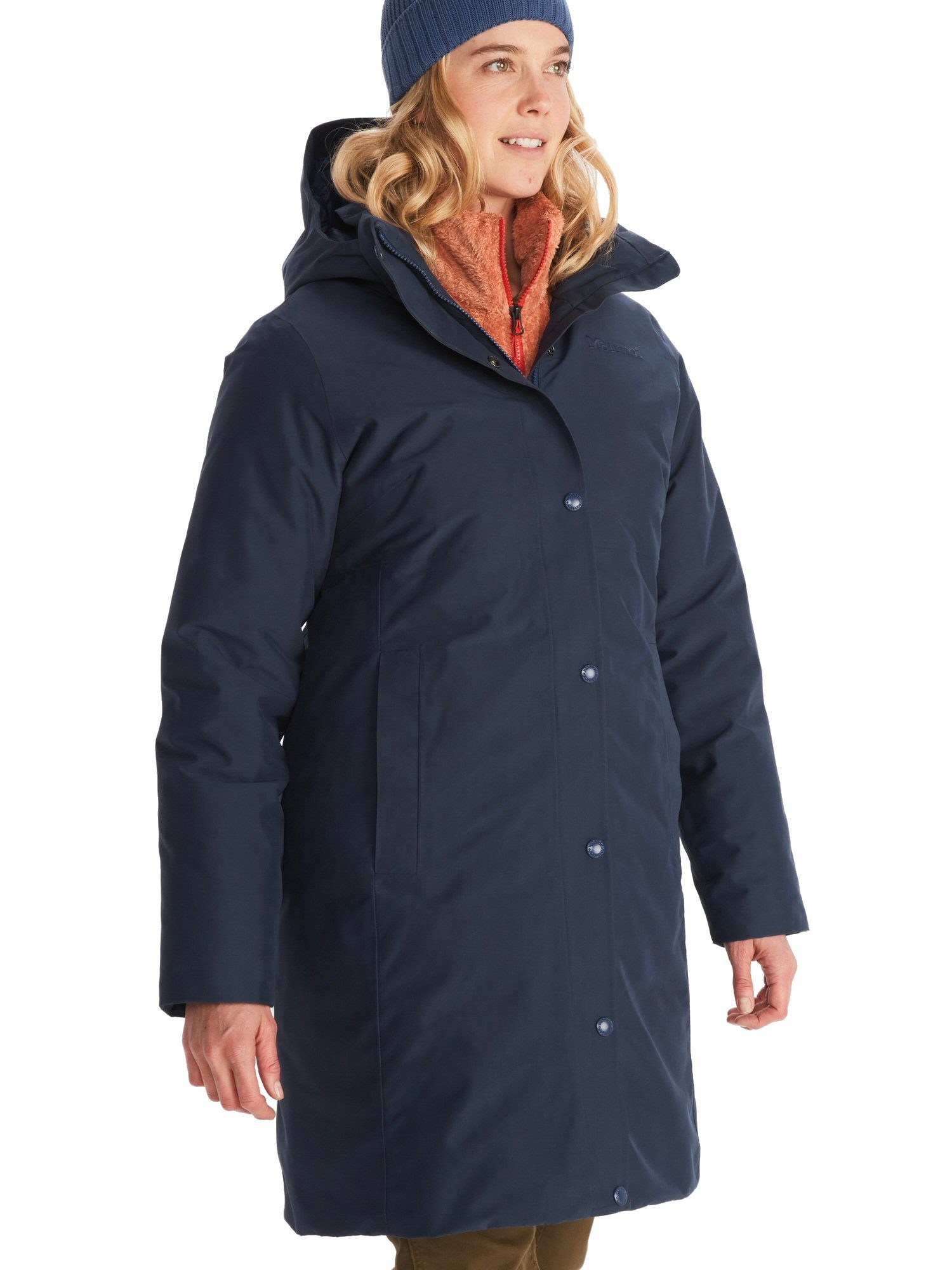 Marmot Wintermantel Chelsea Coat (leicht, atmungsaktiv, wasserdicht) navyblau Damen