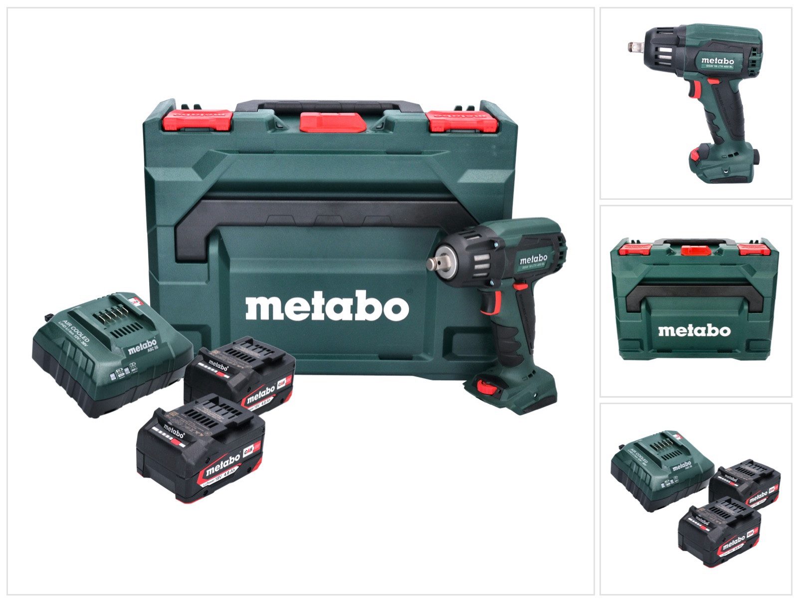 metabo Akku-Schlagschrauber SSW 18 LTX 400 BL Akku Schlagschrauber 18 V 400 Nm 1/2" (602205500)