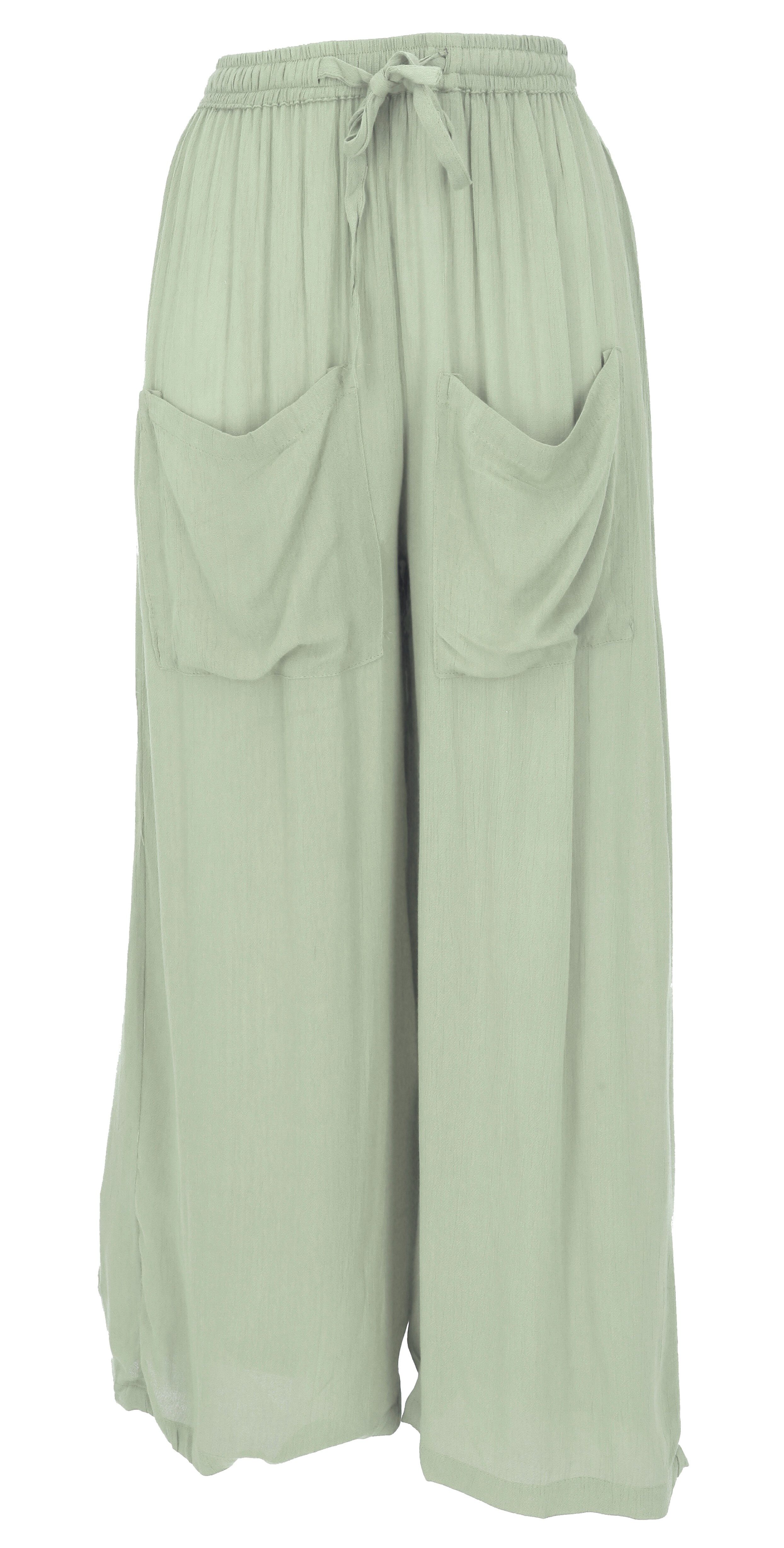 Guru-Shop Relaxhose Boho Sommerhose, luftige Basic Hose, weite.. alternativ günstig online kaufen