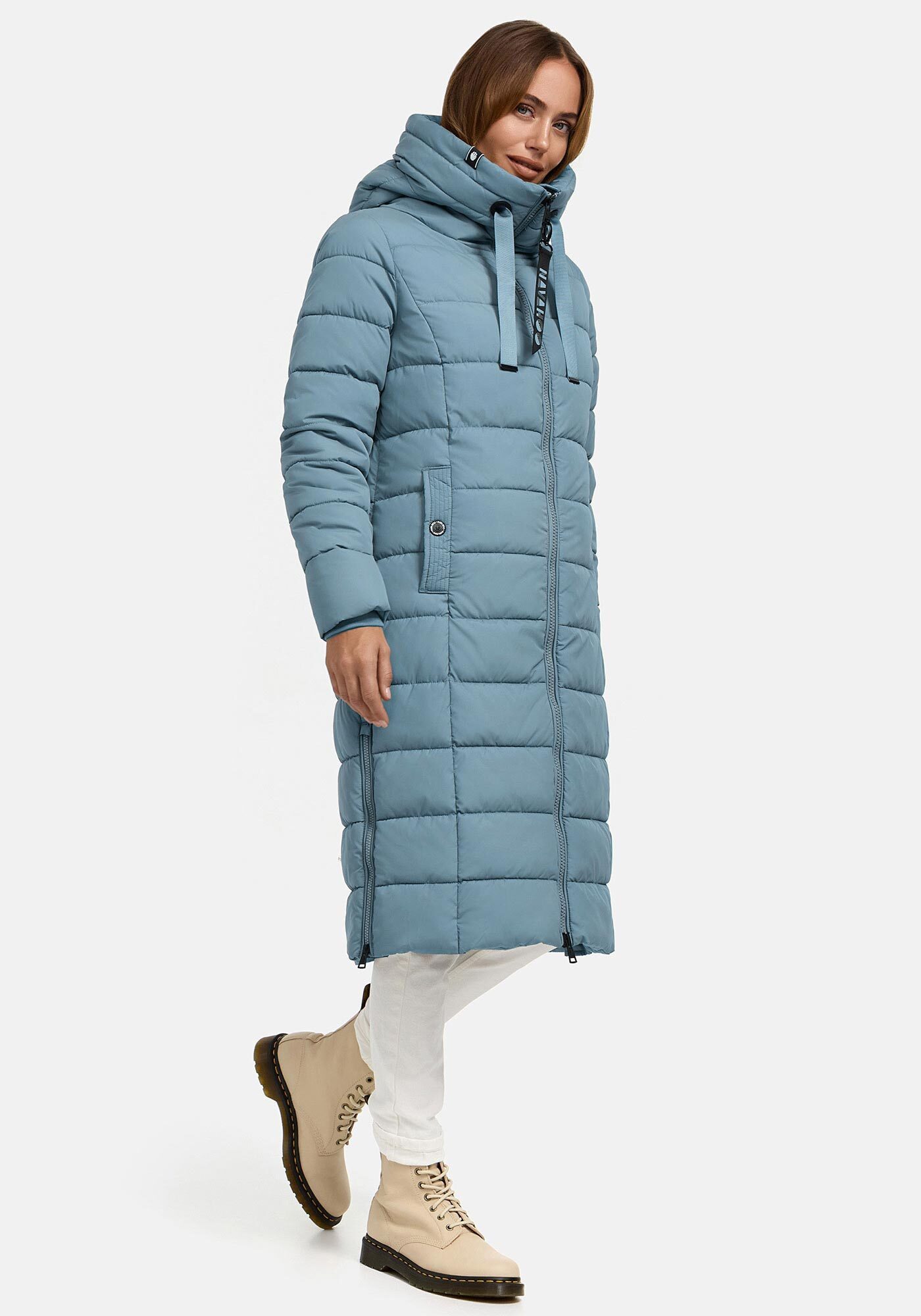 Navahoo Winterjacke Mondmaedchen Extra langer Schnitt mit seitlichen Schlitzen