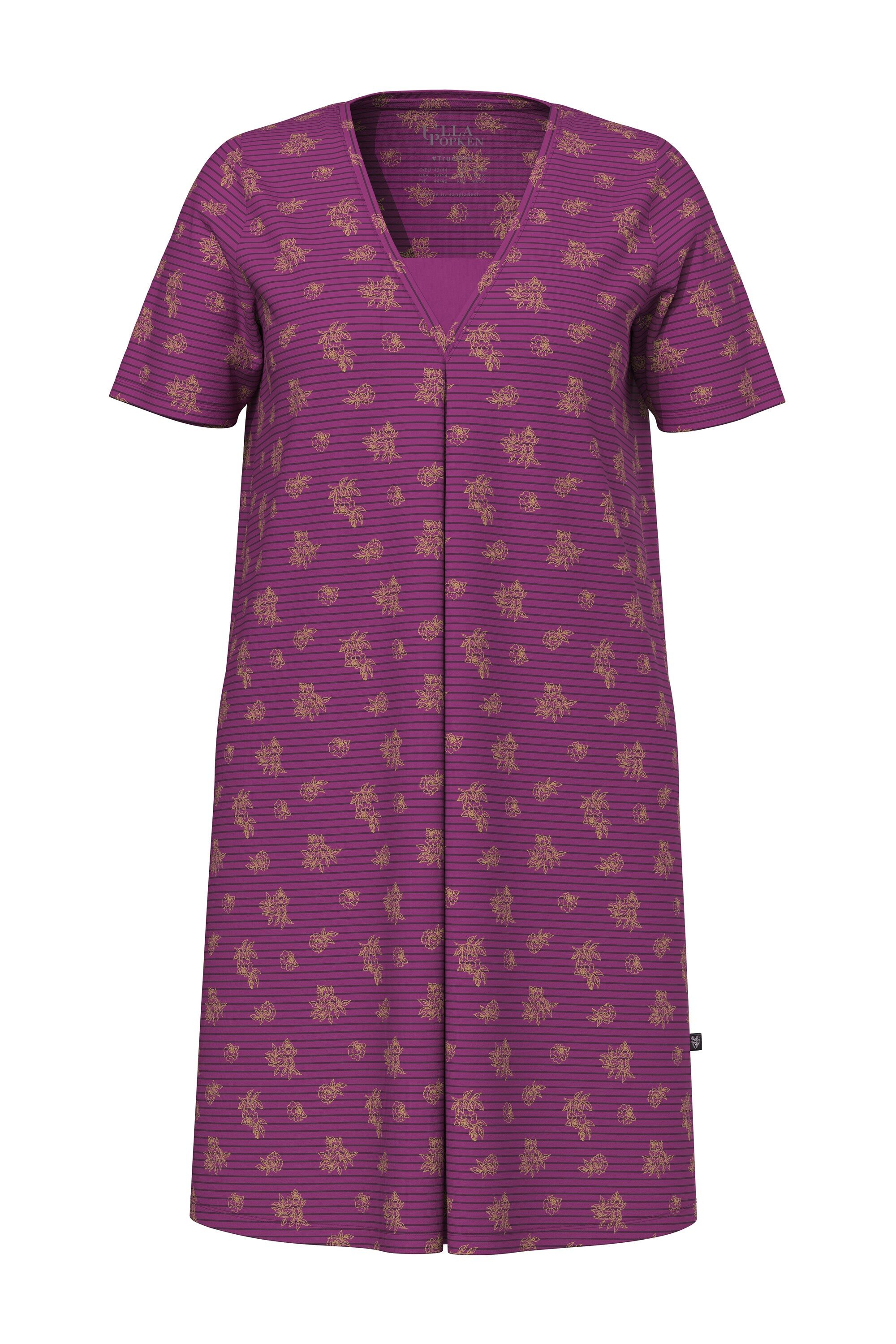 Ulla Popken Nachthemd Nachthemd Ringel/ Blüten günstig online kaufen
