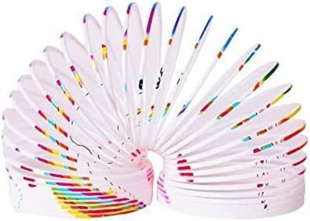Motorikschleife Regenbogenspirale Einhorn 6.5x6.4cm, Spirale, Treppenläufer