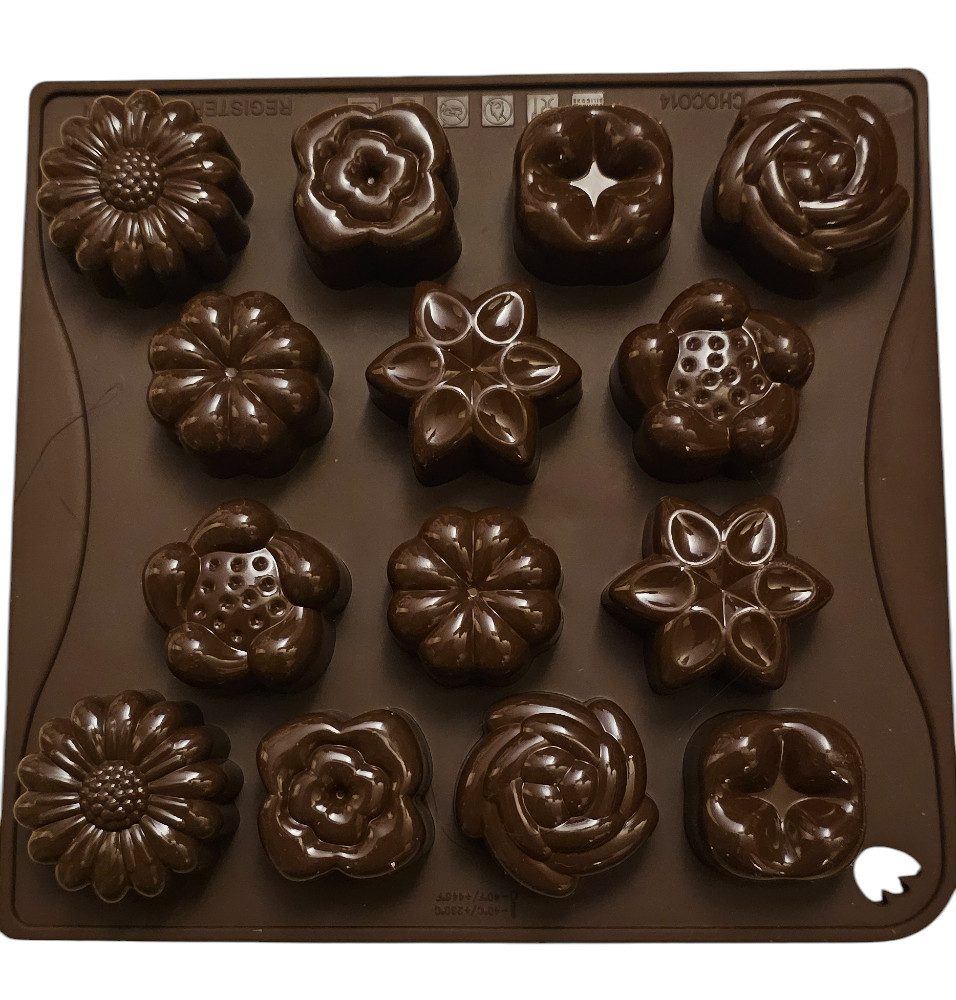 Kochblume Pralinenform Kochblume Silikonform für Pralinen, Eiswürfel oder ähnliches