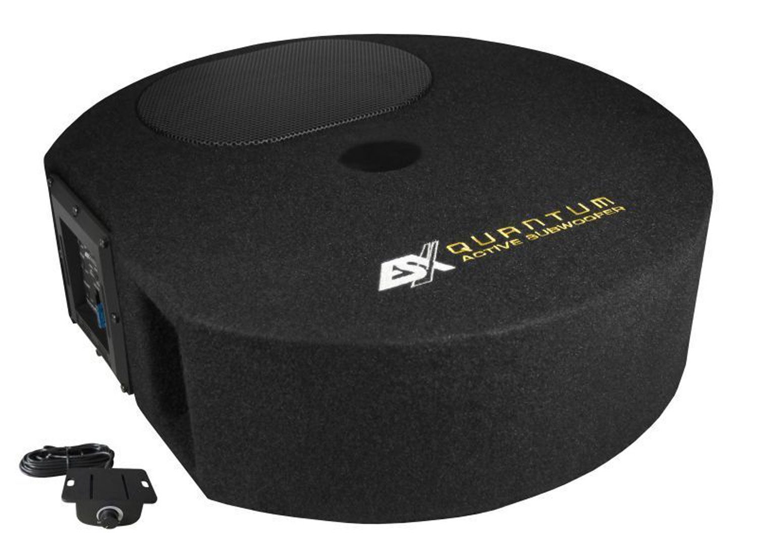 ESX Q300A Aktiv Reserveradwoofer Auto-Subwoofer (150 W, max.: W cm)