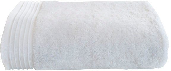 freundin Home Collection Badetuch Freundin weiß Kordel mit geflochtener Home Badetuch, zum Aufhängen (1-St), Walkfrottier