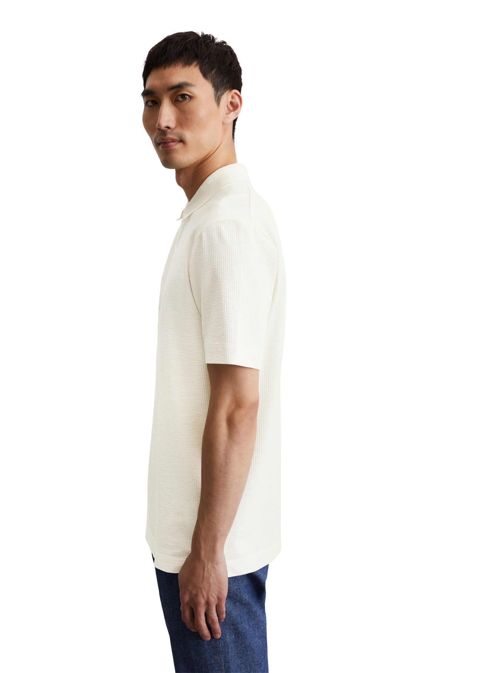 Marc O'Polo Poloshirt aus Bio-Baumwoll-Mix günstig online kaufen