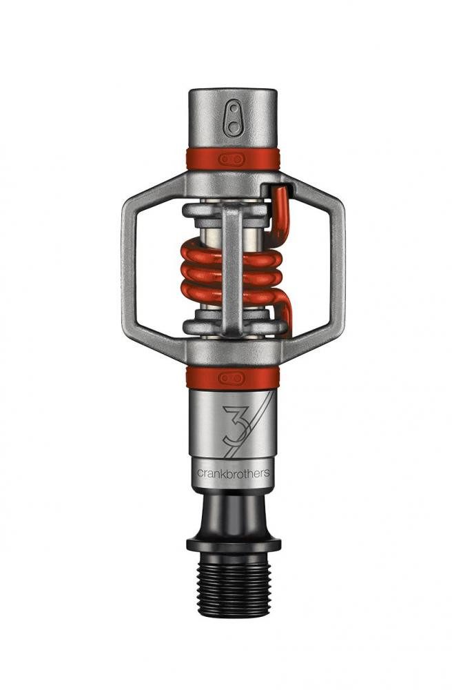 crankbrothers Klickpedale Crankbrothers Eggbeater 3 Klick-Pedal silver-red