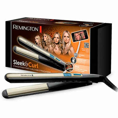 Remington Haarbürste »Glätteeisen Remington Sleek & Curl 150°C - 230°C«, Packung 1-tlg.