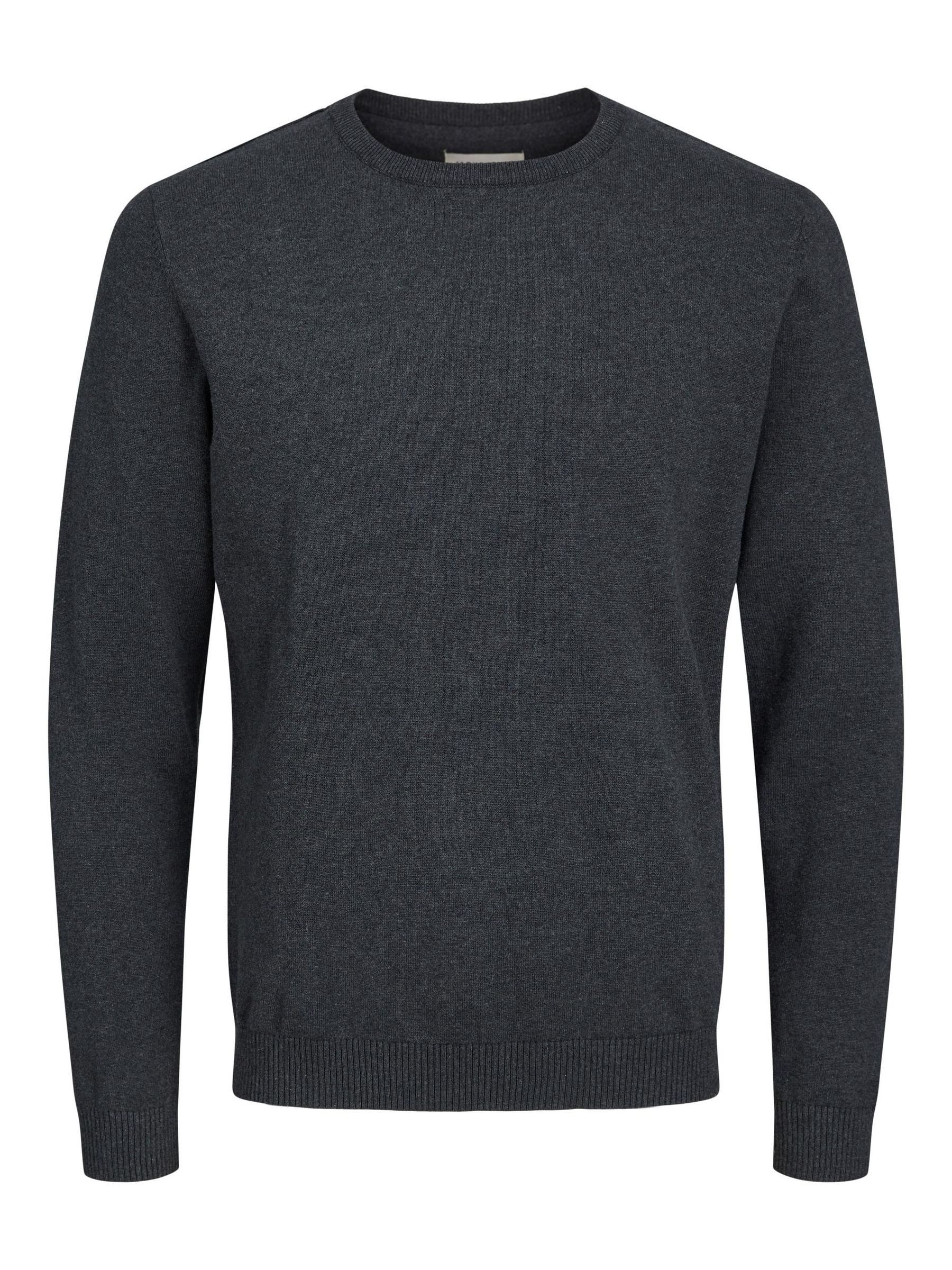Jack & Jones Strickpullover Dünner Langarm Strickpullover Basic JJEBASIC JJEBASIC KNIT CREW NECK NOOS