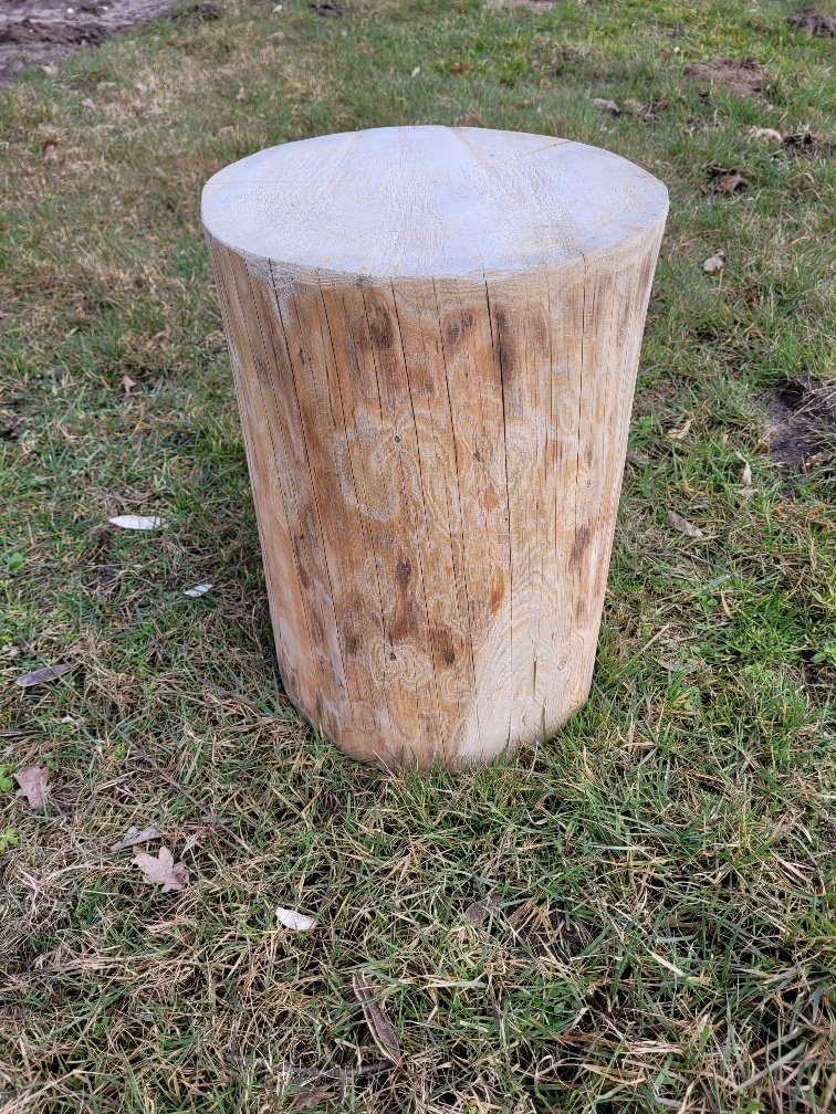 Kistenkolli Altes Land Allzweckkiste Holzstamm Sitzhocker günstig online kaufen