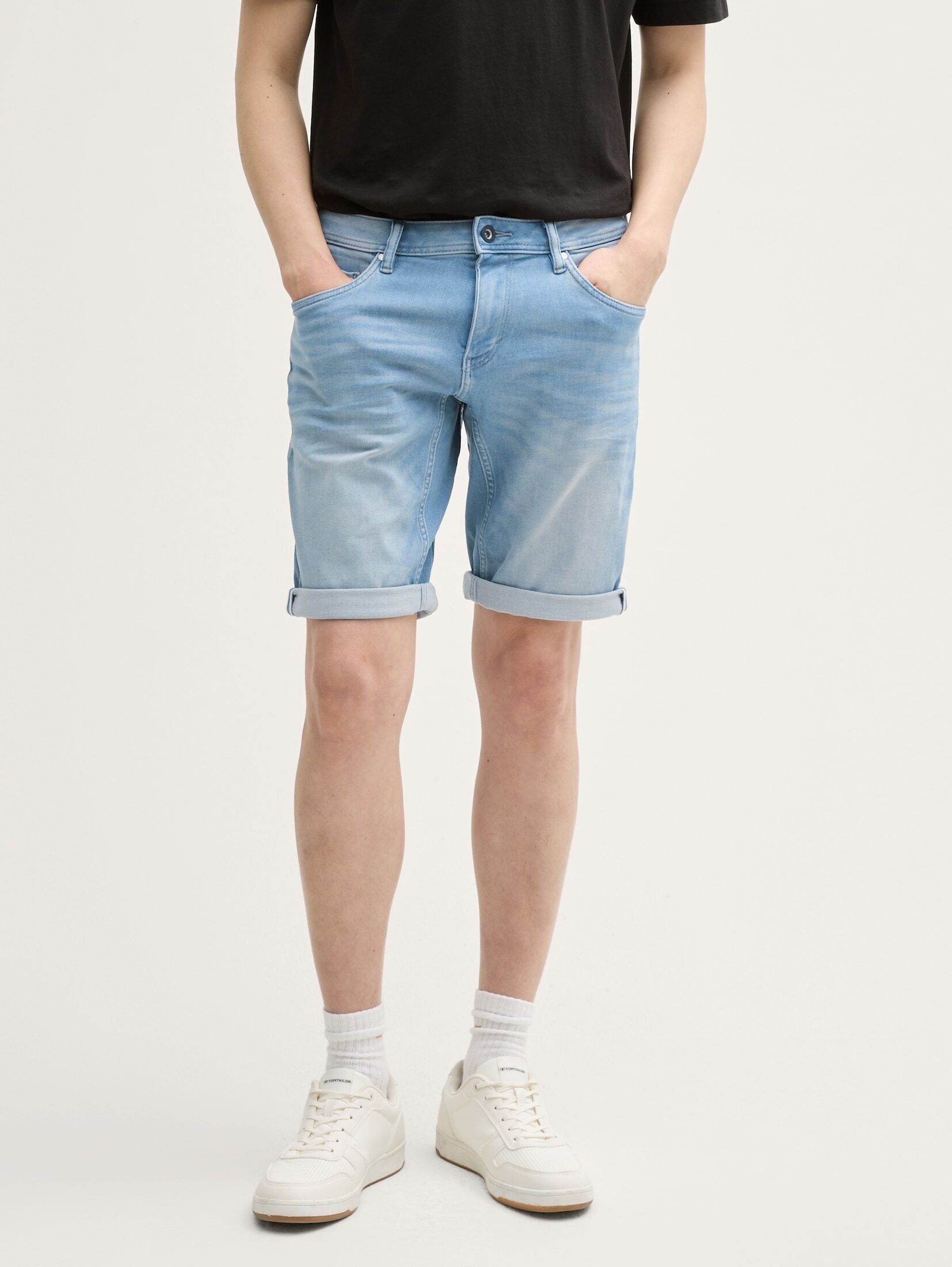 Tom Tailor Herren Jeans Short TTJOSH REGULAR SHORTS Mid Waist Regular Fit - günstig online kaufen