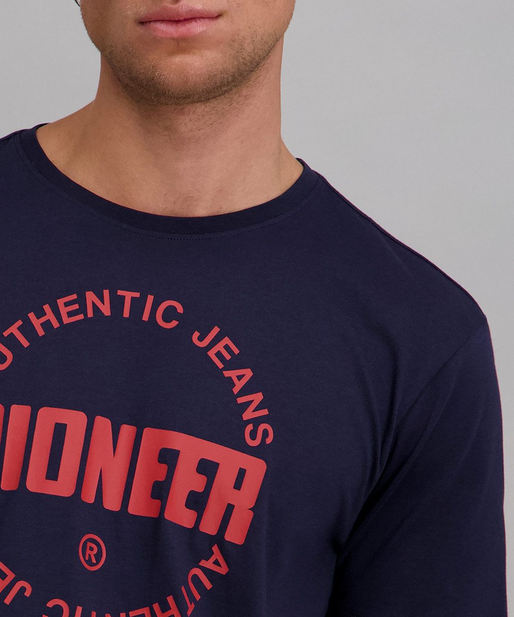 Pioneer Authentic Jeans T-Shirt mit Frontprint, Rundhals