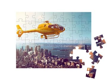 puzzleYOU Puzzle Hubschrauberflug, 48 Puzzleteile, puzzleYOU-Kollektionen Fahrzeuge