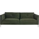 TRENDMANUFAKTUR 2,5-Sitzer Chilltime, elegant und bequem, Komfortsitzhöhe 46cm, Breite 237cm, mit eleganter Kreuznaht in den Rückenkissen, Breite 237 cm