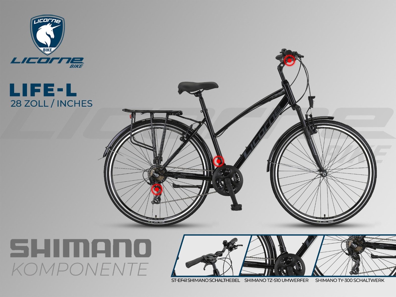 Licorne Bike Trekkingrad L-V-ATB