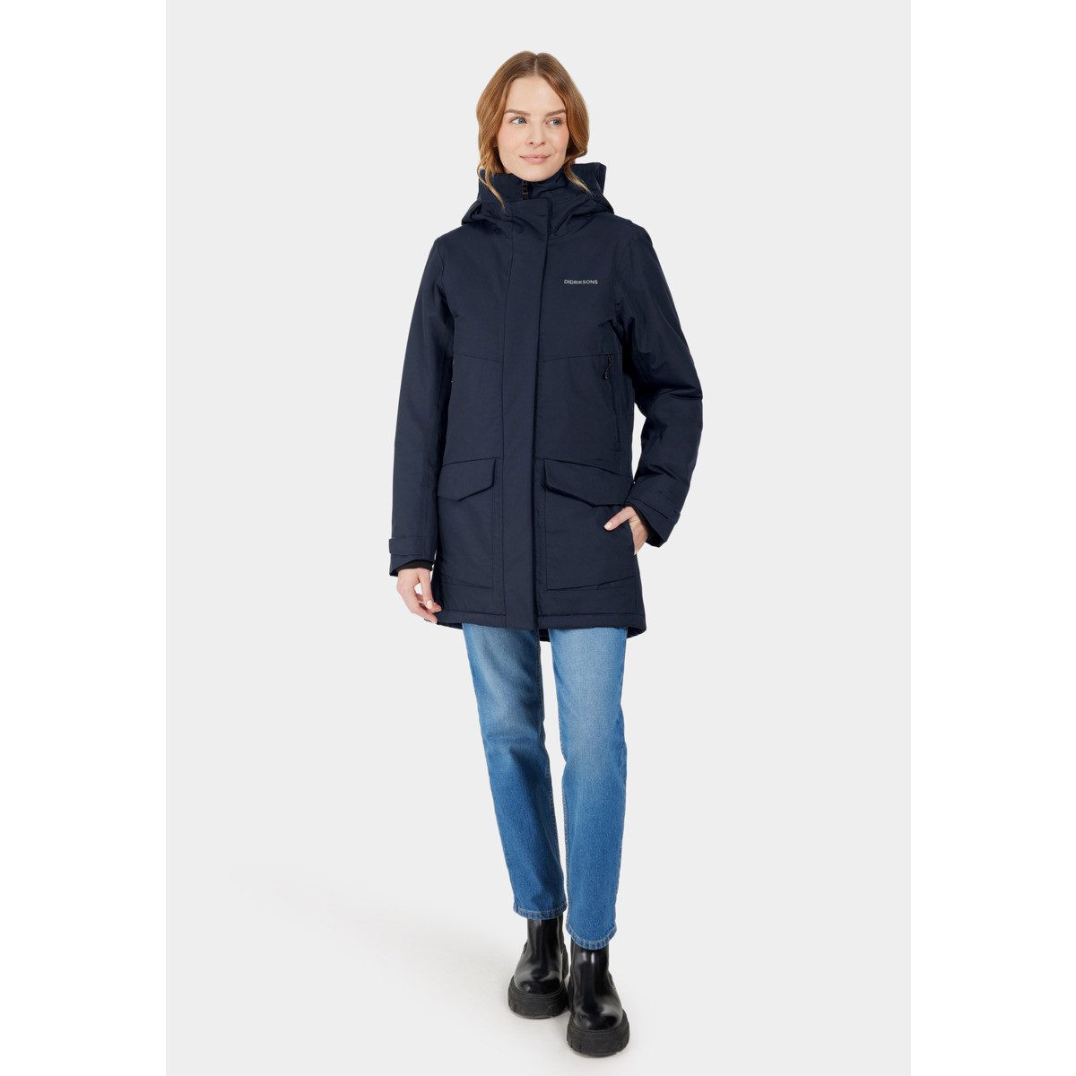 Didriksons Parka Frida Damen Winterjacke, Wintermantel, Regenmantel, Kapuzenjacke, Funktionsjacke