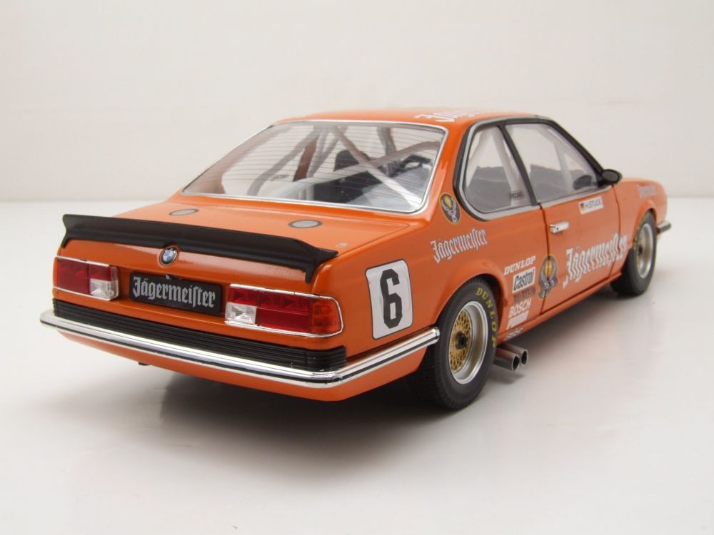Solido Modellauto BMW 635 CSI E24 #6 Jägermeister 1984 orange H. Stuck, Maßstab 1:18