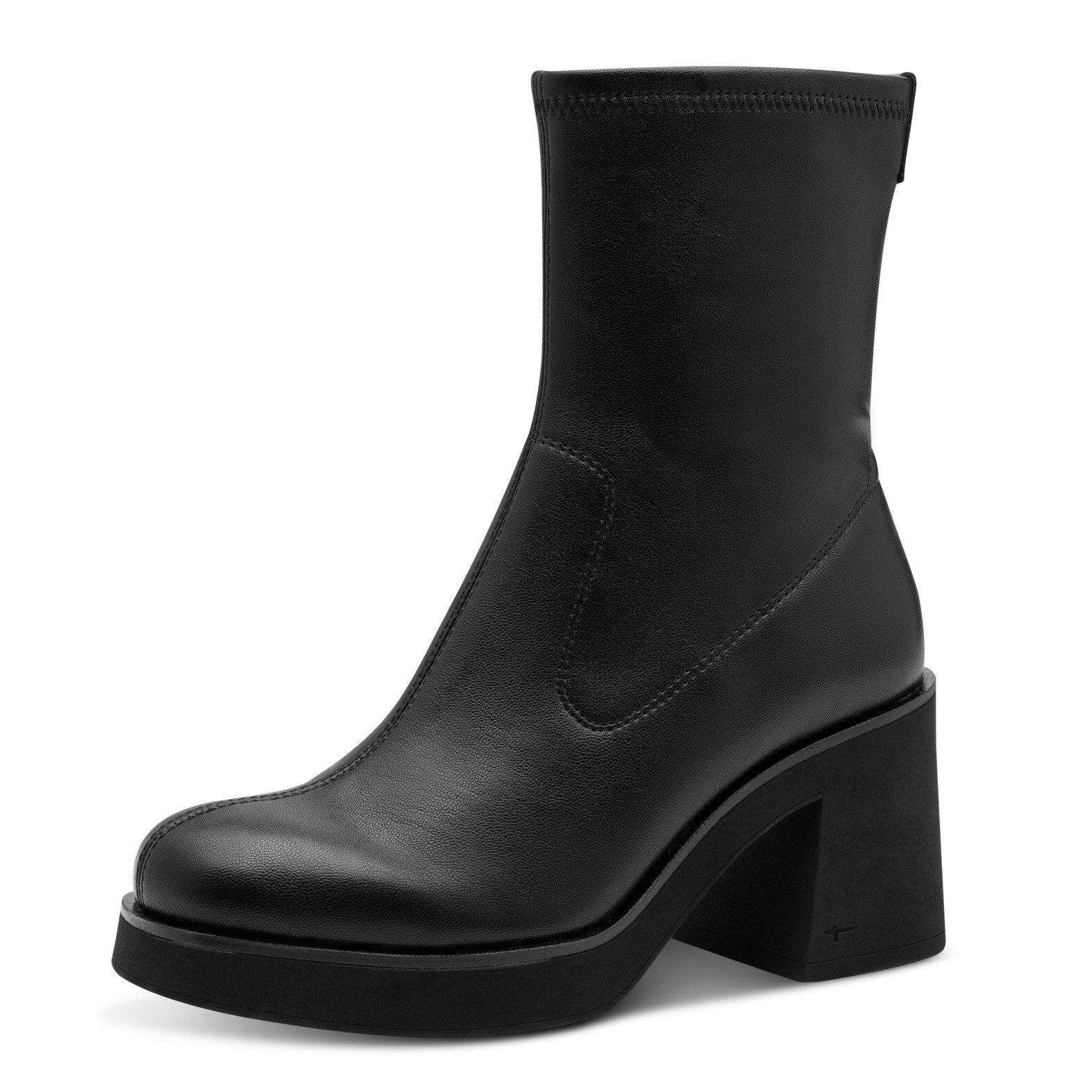 Tamaris Stiefelette, Blockabsatz, Partyschuh in veganer günstig online kaufen