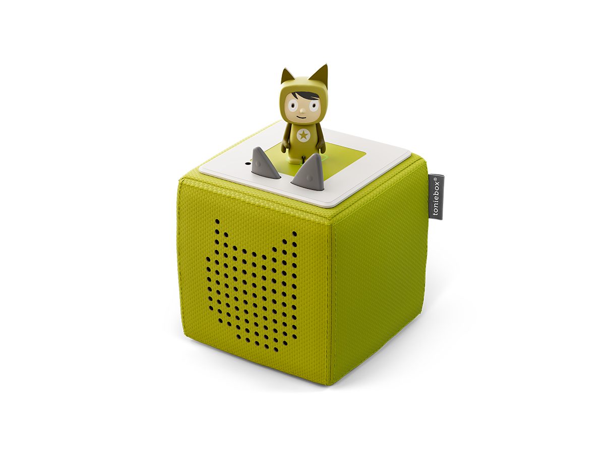 tonies 3er und Toniebox, Transporter grün Starterset Lauscher Lautsprecher