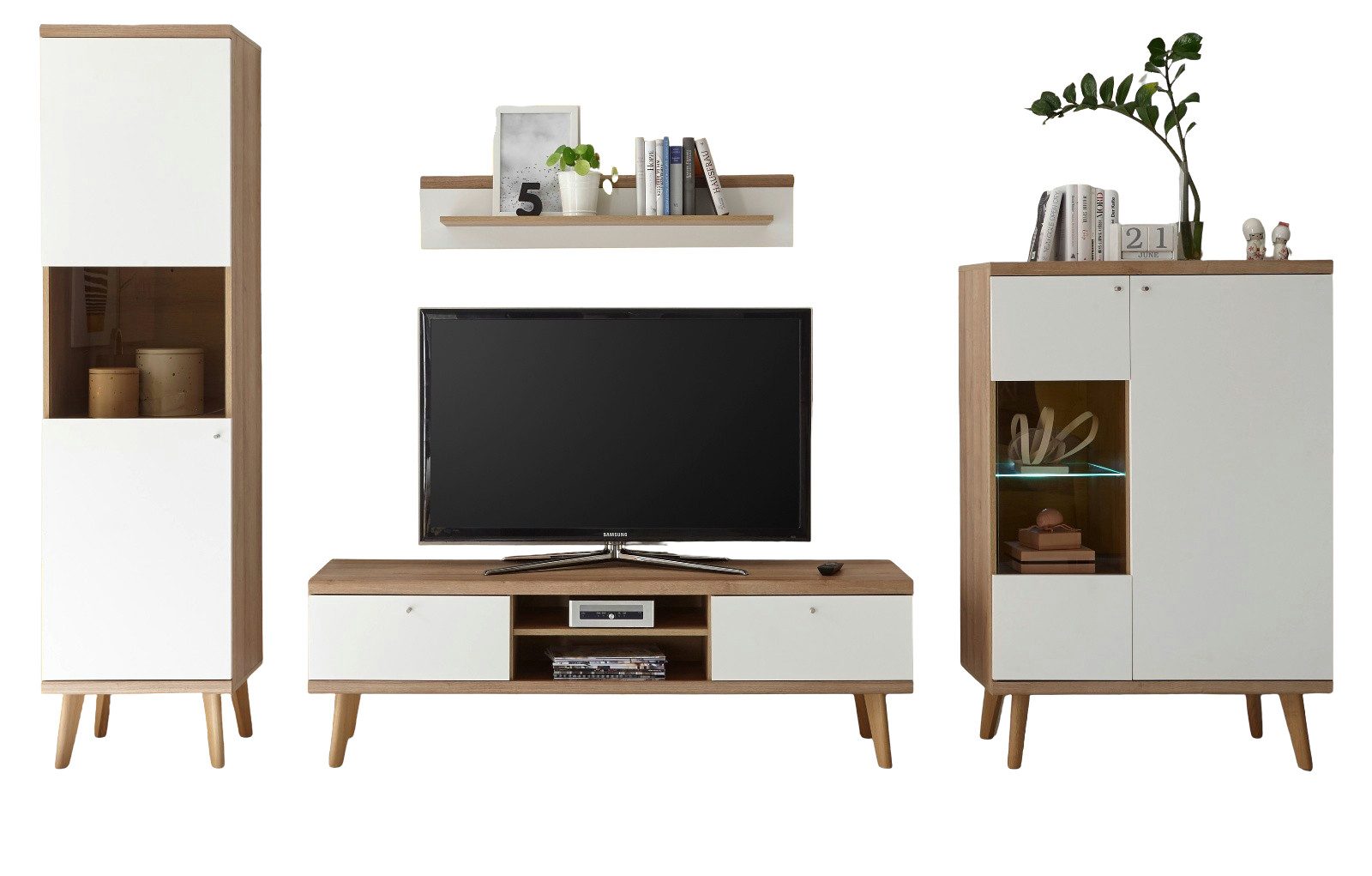 Furn.Design Wohnwand Helge, (4-St)