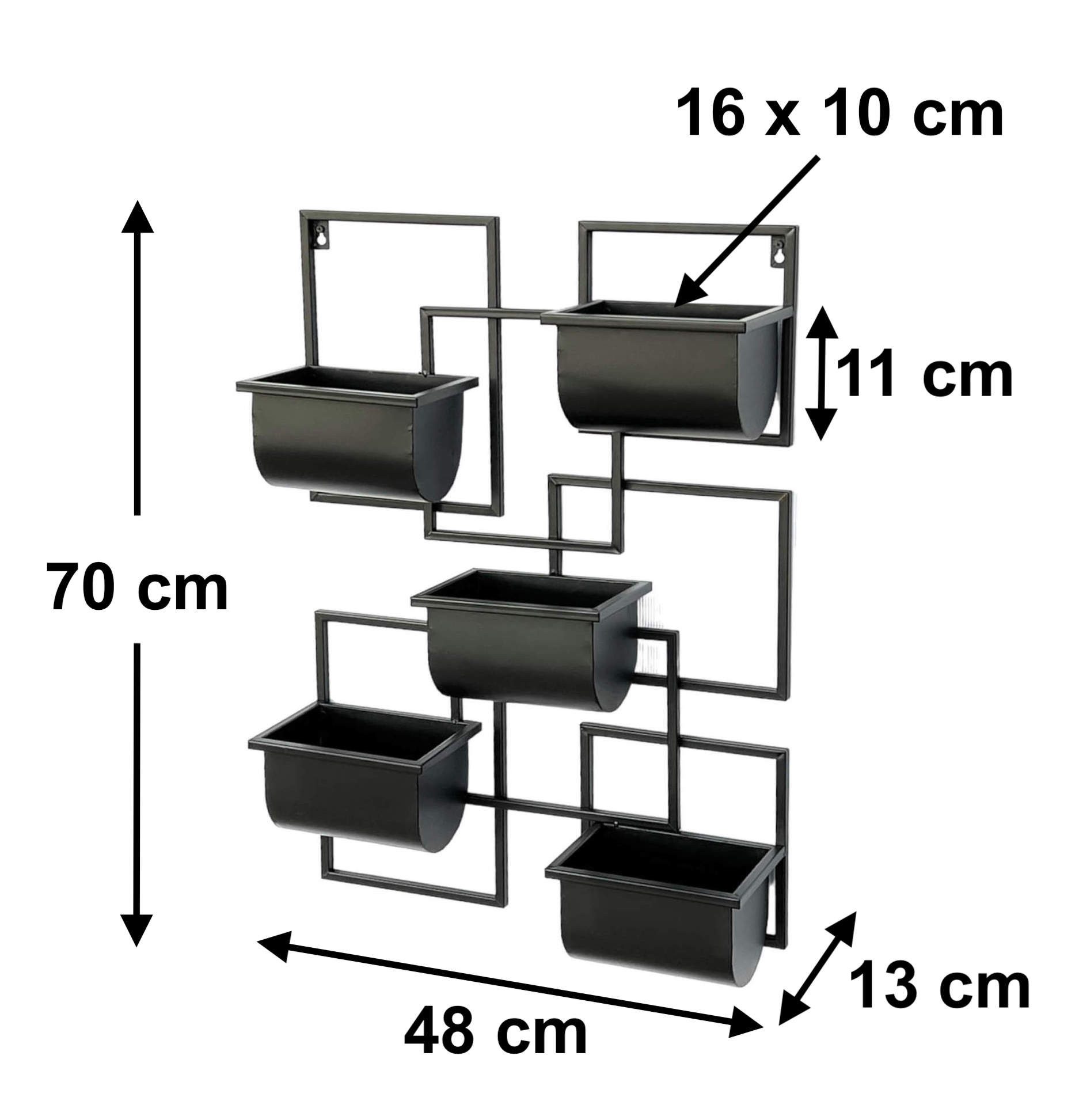 DanDiBo Blumenständer Kräuterregal Küche Wand Metall günstig online kaufen