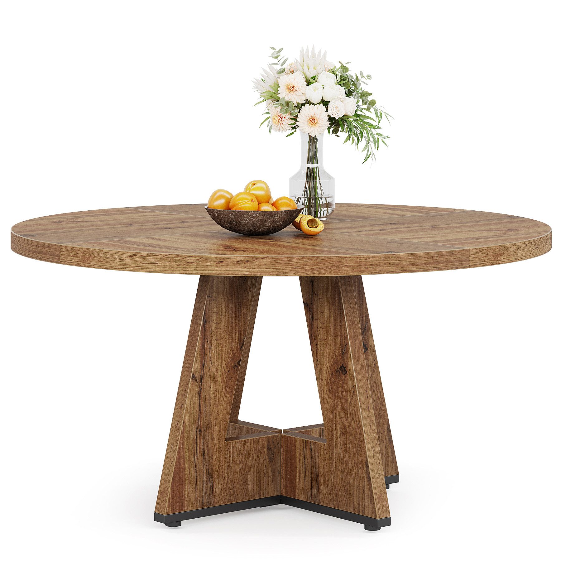 Tribesigns Esstisch Runder Esstisch, Küchentisch für Esszimmer Wohnzimmer, günstig online kaufen