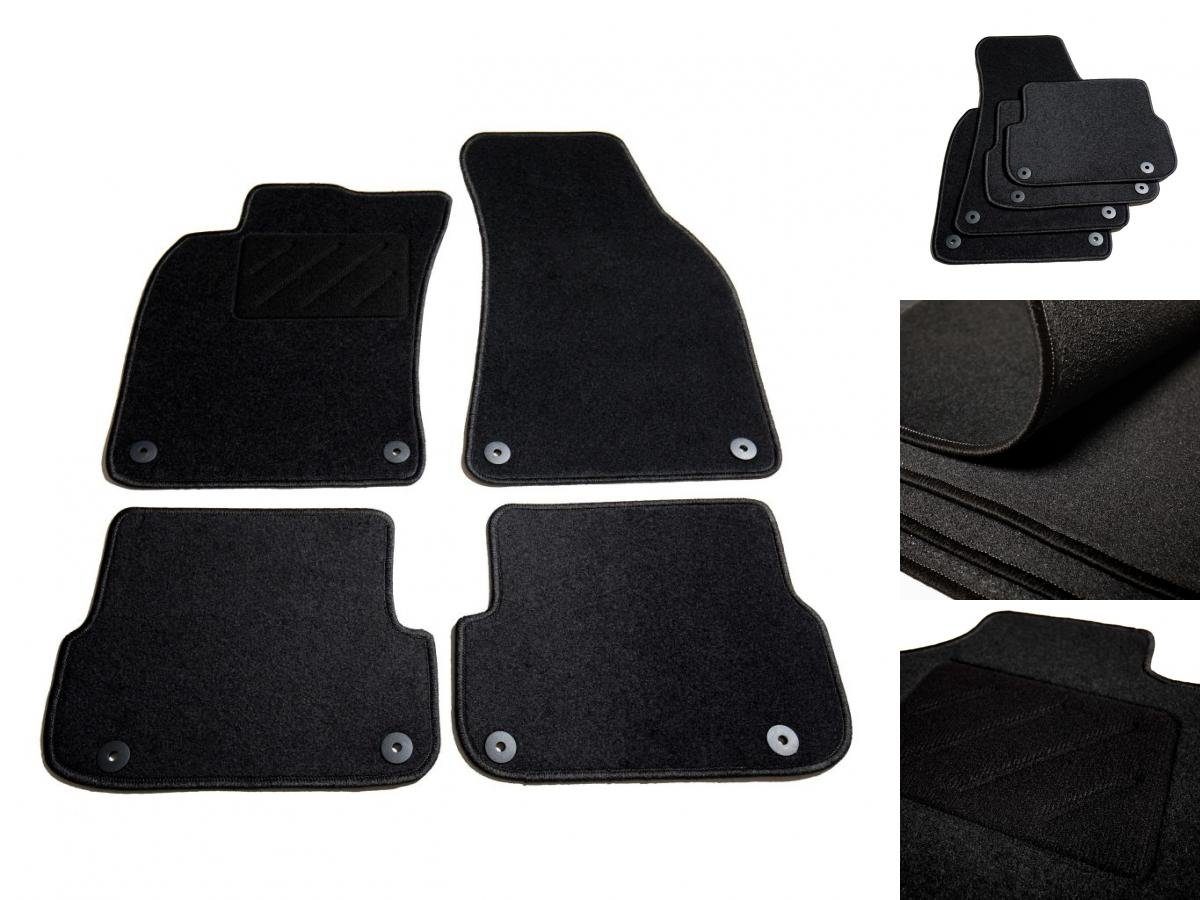 vidaXL Auto-Fußmatte Autofußmatten-Set 4-tlg für Audi A6 Fußmatte Auto  Matten Teppich Autoteppich