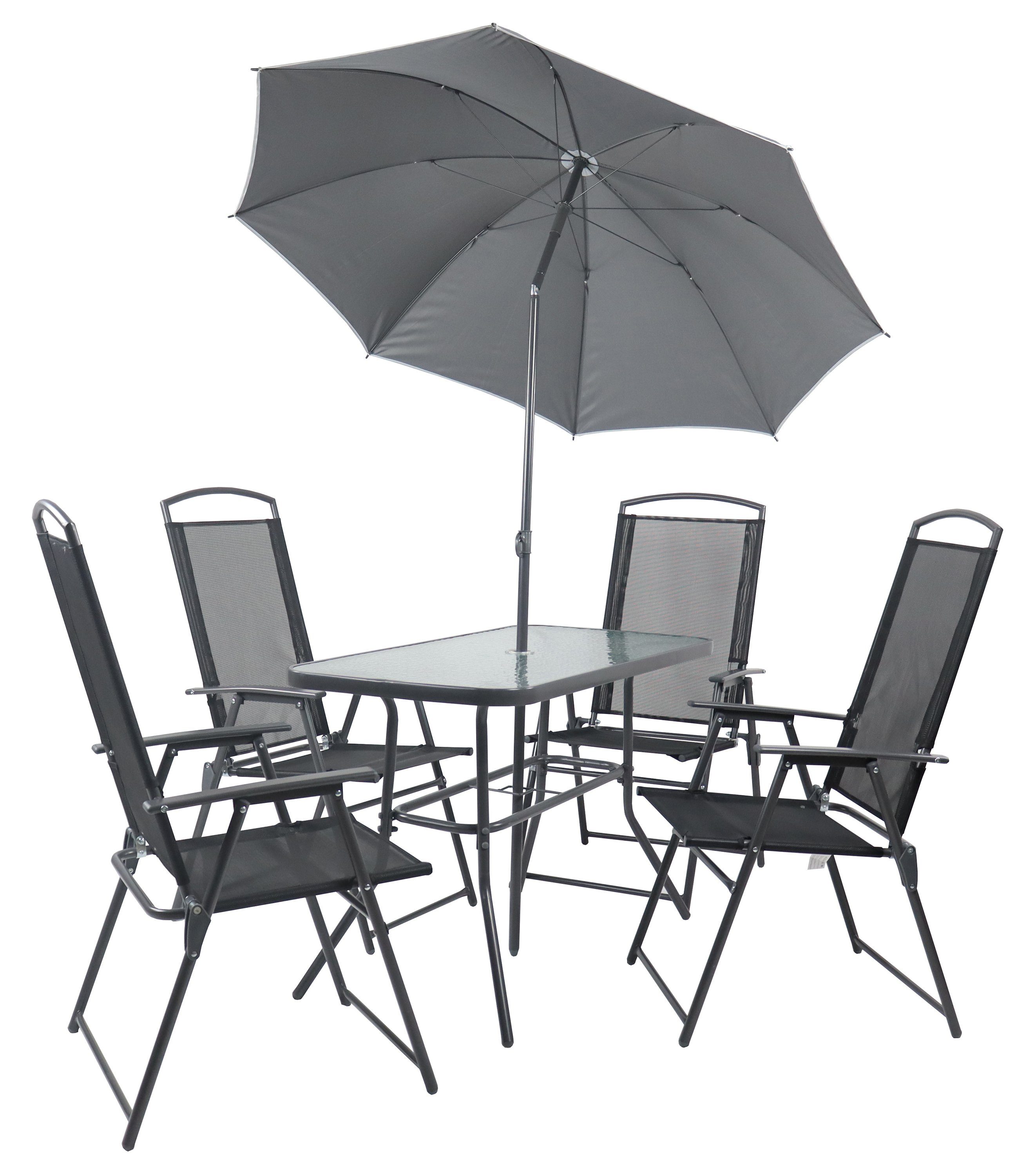 VCM Garten-Essgruppe 5-tlg Sitzgruppe Gartenmöbel Tisch günstig online kaufen