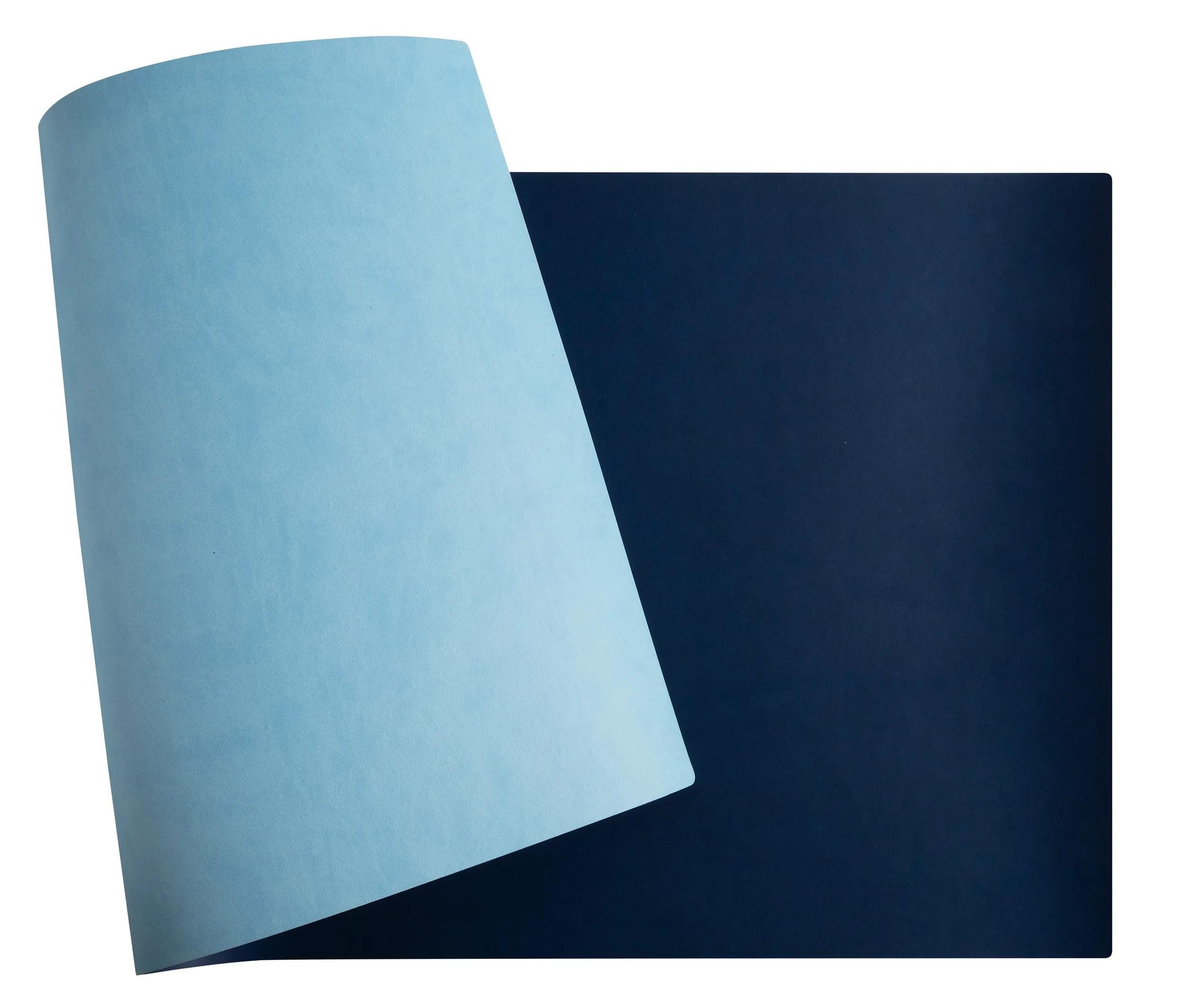 EXACOMPTA Schreibtischunterlage Schreibunterlage 43x90 cm weich/flexibel PU blau/Himmelblau 29164E