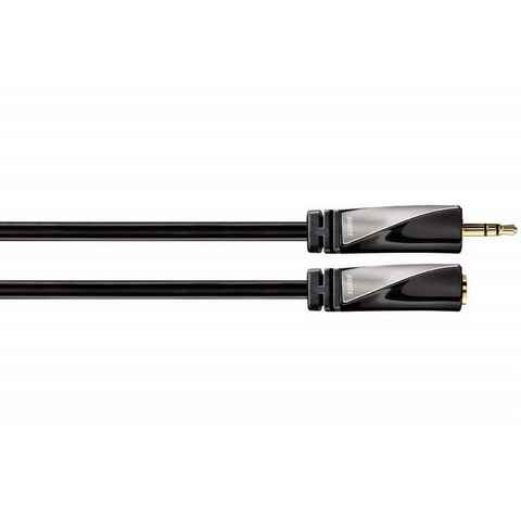 Hama High-End 3,5mm Klinke-Verlängerung Stereo Audio-Kabel, 3,5-mm-Klinke, Audio (200 cm), Klinken-Kabel 3,5-mm Buchse Kupplung auf Stecker, Verlängerungs-Kabel