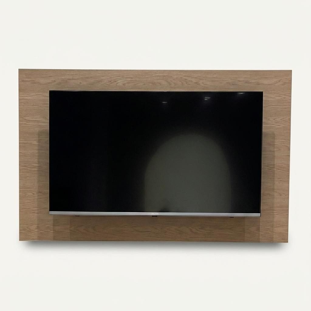 Xlmoebel TV-Wand Elegantes TV-Wandpaneel aus Holz in Braun im modernen Design, (1-St), Made in Europa