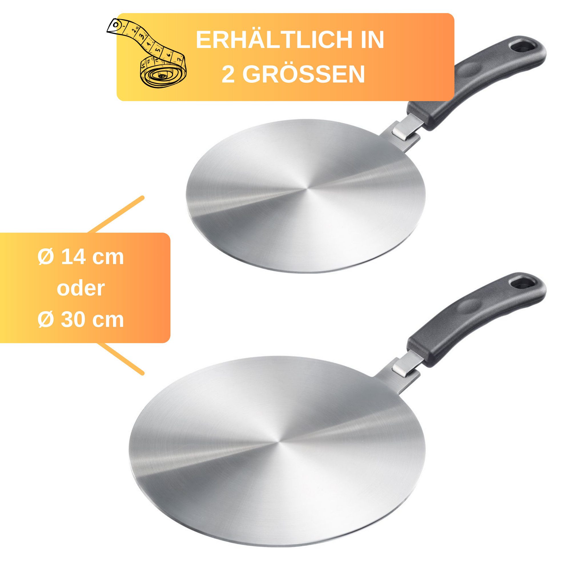 Induktions-Wärmeverteilerplatte Edelstahl – Adap Produktbild-Vorschau 2