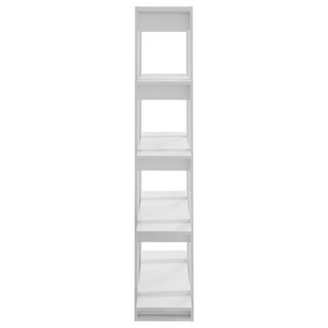furnicato Bücherregal Bücherregal/Raumteiler Hochglanz-Weiß 100x30x160 cm