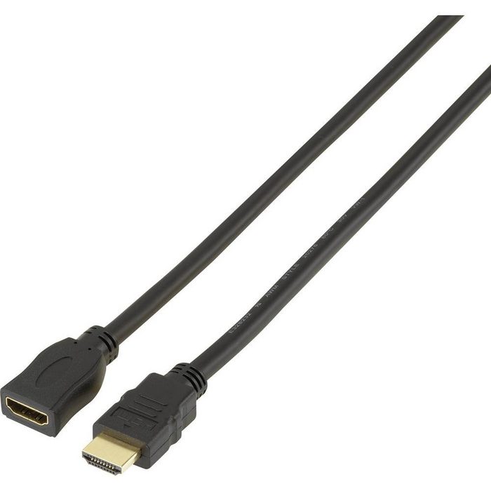 SpeaKa Professional HDMI-Verlängerungskabel 1 m HDMI-Kabel (1.00 cm)